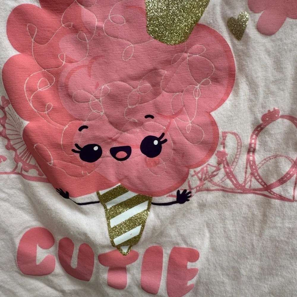 The Children's Place 3T Girl Pink State Farm Cutie Short Sleeve Tee Shirt Blouse